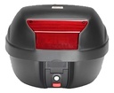 Baul Givi Moto Top Case E29n 29 Lts Reflectivo Monolock Rpm Negro/rojo