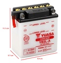 Batería Moto Yuasa Yb3l-a Honda Cb1 125 Rpm Negro Único