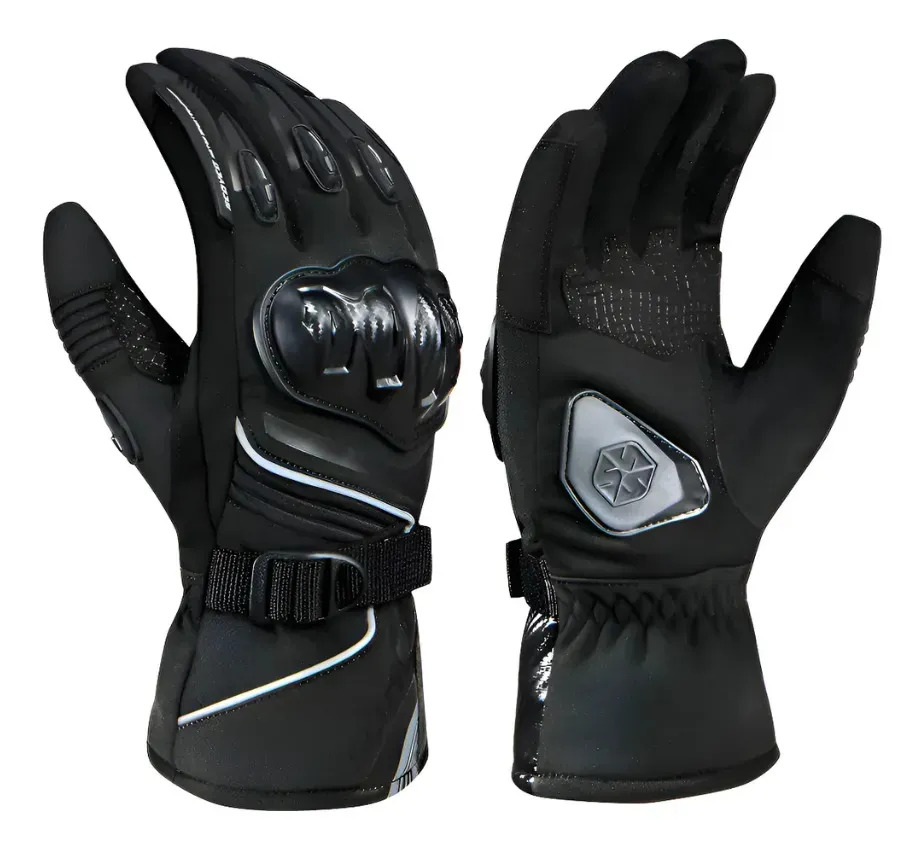 Guantes Moto Invierno Scoyco Mc164 Protecciónes Impermeable Negro Xl