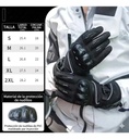 Guantes Moto Invierno Scoyco Mc164 Protecciónes Impermeable Negro Xl