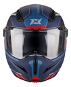 Casco Moto Rebatible Axxis Ghostfighter Doble Visor Rpm Azul/gris Sleek B7 Brillante L