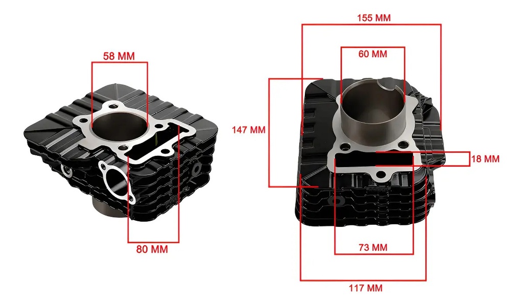 Kit Cilindro Completo Moto Bajaj Rouser Ns 160 Roktor