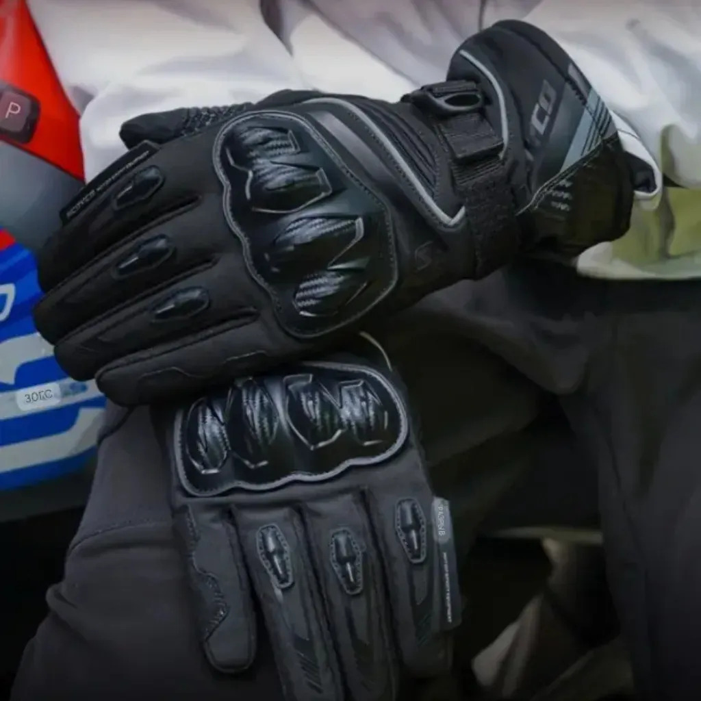 Guantes Moto Invierno Scoyco Mc164 Protecciónes Impermeable Negro L