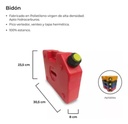 Bidon Tacho Chato   5 Litros Con Soporte Moto  Auxiliar 
