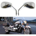 Espejos Custom Chopper Cromados Rosca De 10 Mm