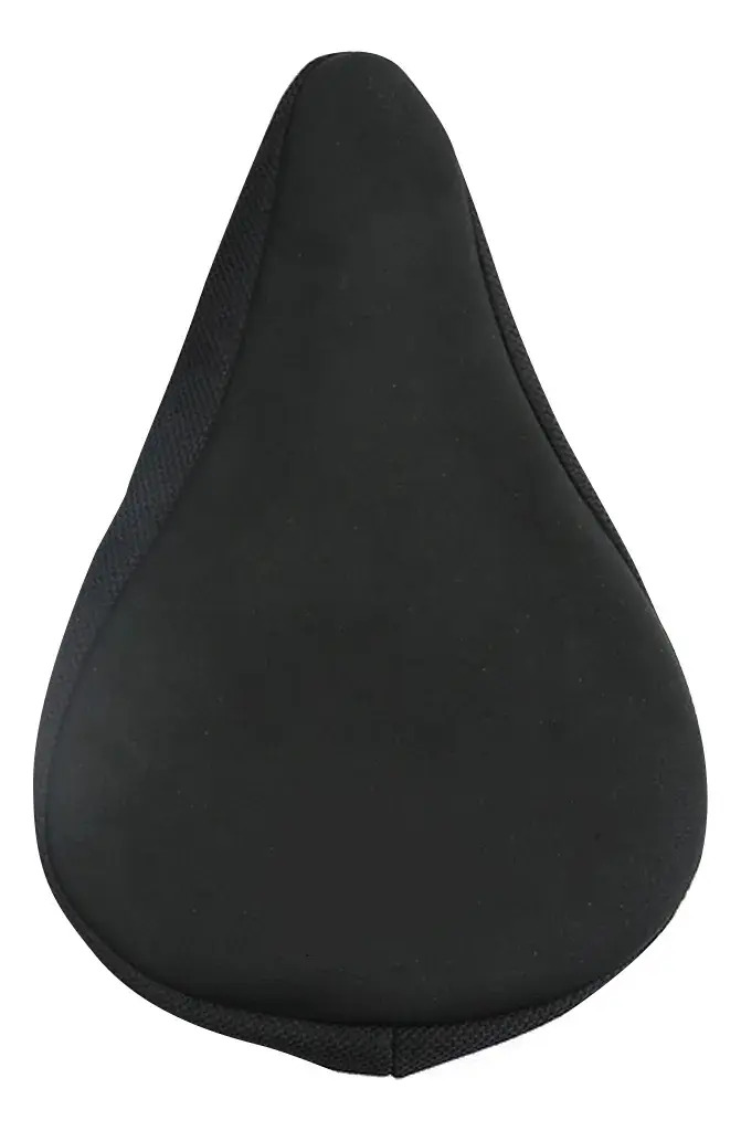 Funda Cubre Asiento Bicicleta Gel Lisa Mediana Negro