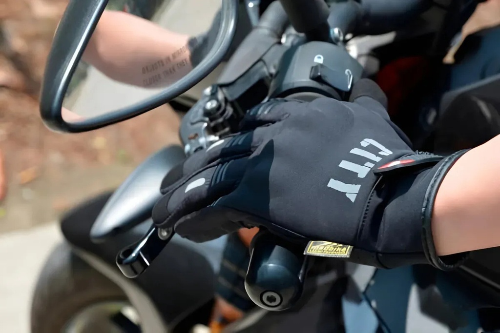 Guantes City Impermeable Con Tactil Para Moto Color Negro Talla 2xl