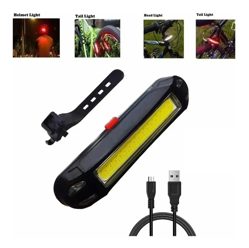 Luz Linterna  Usb Bicicleta Led  Potente Impermiable Red Rpm