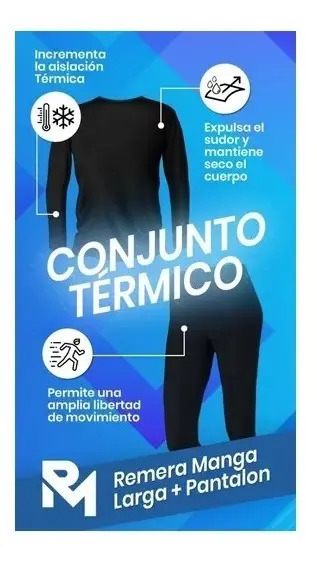 Conjunto Primera Piel Calza Y Remera Térmica 