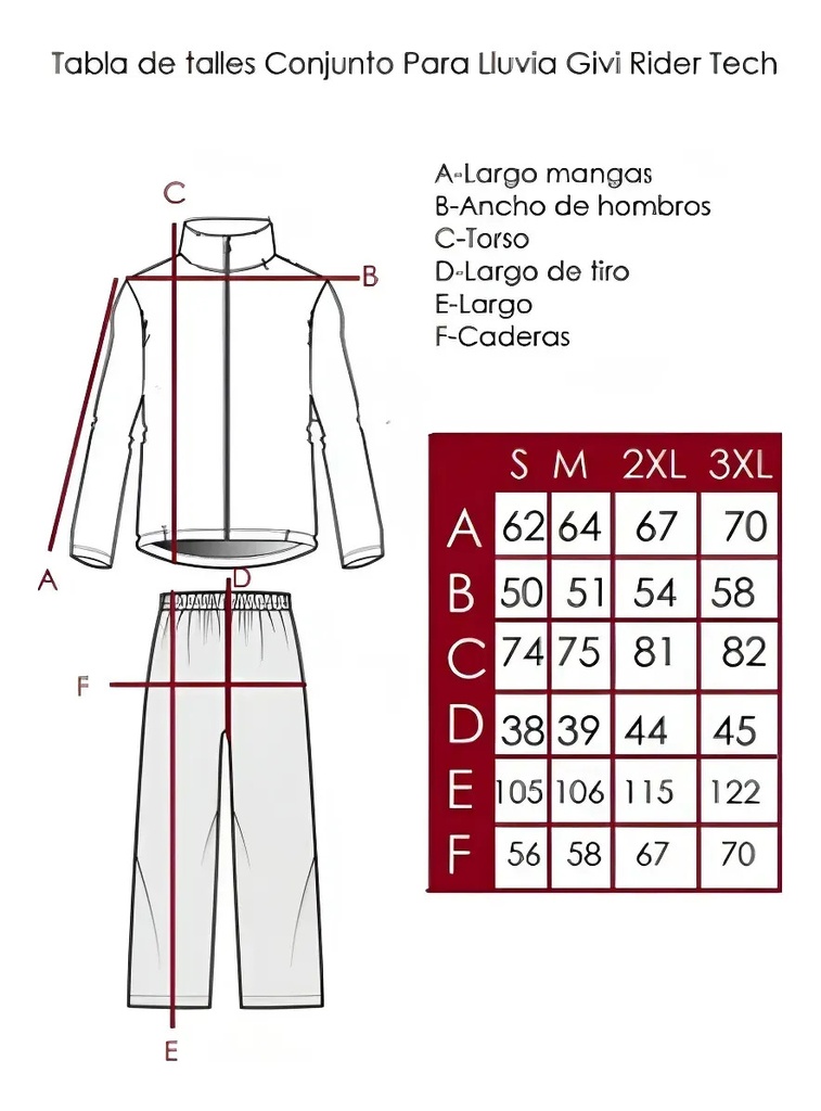 Traje Lluvia Moto Givi Rider Tech Viaje Ruta Rpm
