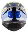Casco Moto Integral Axor Apex Doble Visor Rpm Negro/azul Streak Brillante M