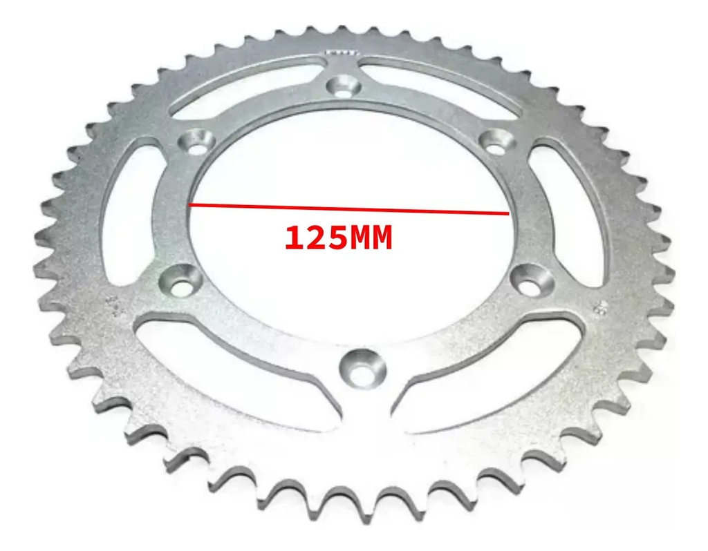 Corona Transmisión Riffel 48 Dientes Honda Xr 250 L Xr 600 Gris
