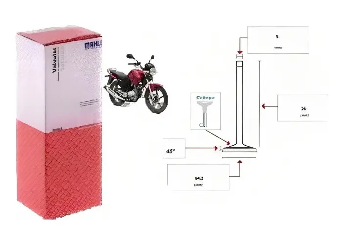 Valvulas  Admision Y Escape Mahle Ybr 125 Yamaha *