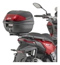Baúl Trasero Givi E300n 30 Litros Monolock 1 Casco Rpm Negro/rojo