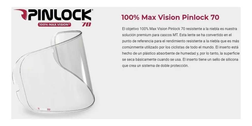 Pinlock Mt Modelo Casco Stinger Revenge Thunder Blade Kre  Cristal