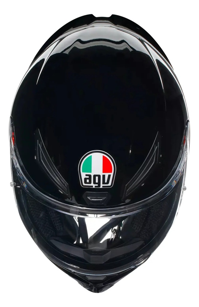 Casco Moto Integral Agv K1 S Alerón Integrado Rpm Negro Solid Brillante Xl