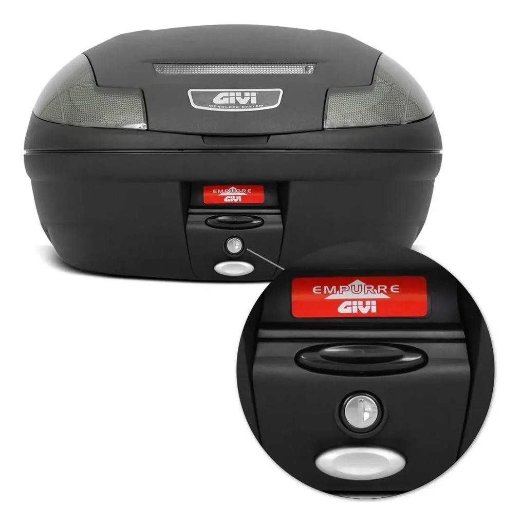 Baul Givi 47 Litros Top Case Simply Iii Tech E470nt Rpm  Negro