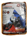 Funda Cubre Moto Laffitte  Protection Afelpado/traba Xl Rpm Azul