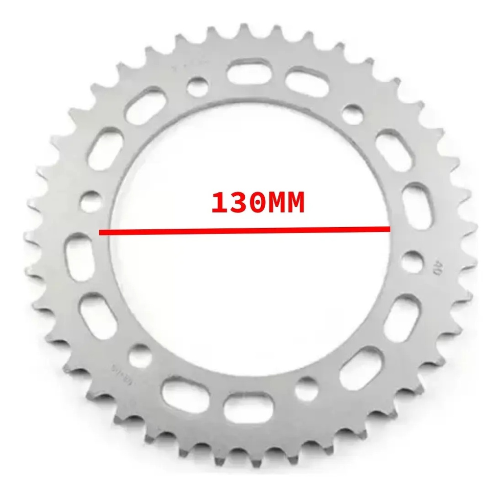 Corona Transmisión Riffel Honda Falcon Nx 400 Xr 600  40 Z Gris