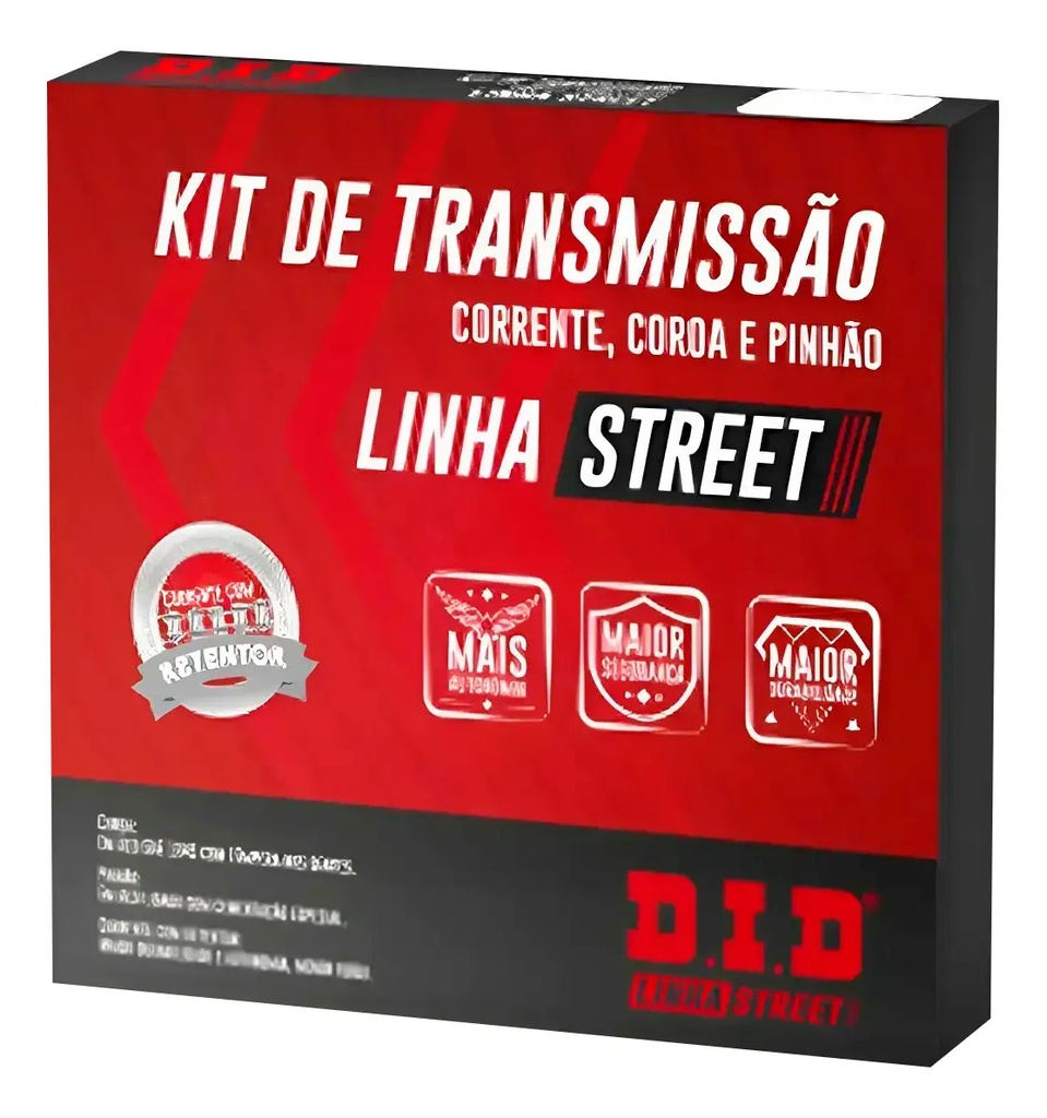 Kit Cadena Transmisión Did Honda Cb 250 F New Twister Oring Gris