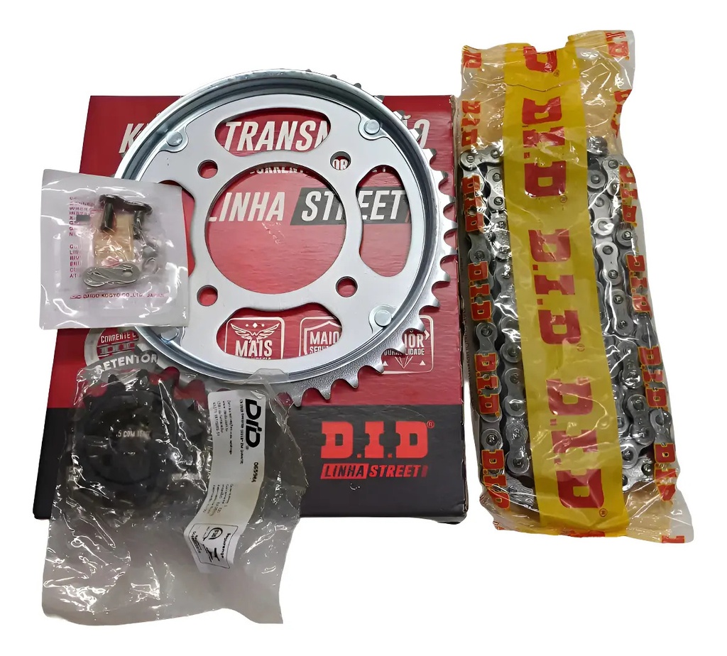 Kit Cadena Transmisión Did Honda Cb 250 F New Twister Oring Gris