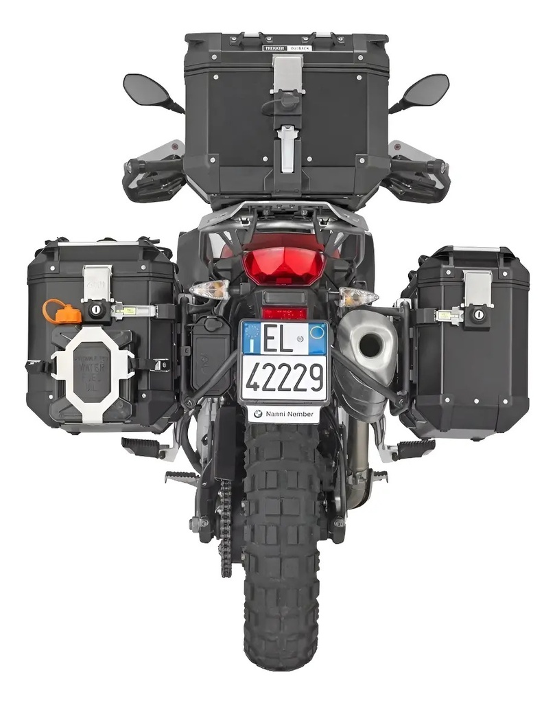 Baul Moto Trasero Givi Trekker Outback 42 Litros Monokey Rpm Negro