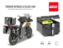 Baul Moto Trasero Givi Trekker Outback 42 Litros Monokey Rpm Negro