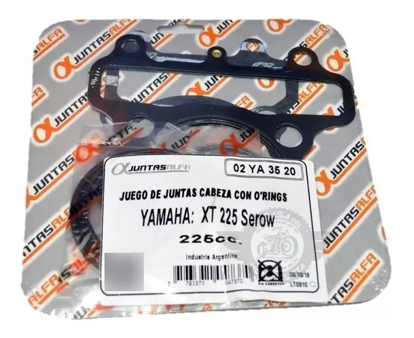 Juego De Juntas Completo Yamaha Xt 225 C/ Orings  Alfa 