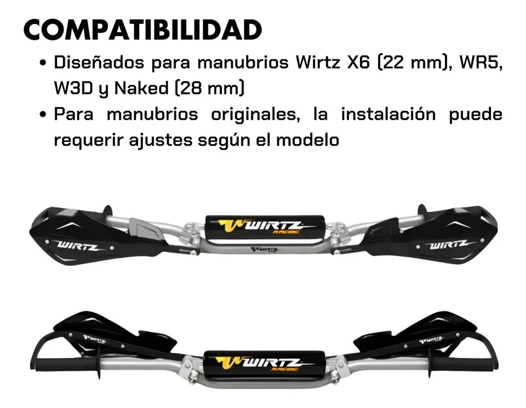 Cubre Manos Alma Aluminio Wirtz Azul C / Blanco Premium  Azul/blanco Izquierdo/derecho