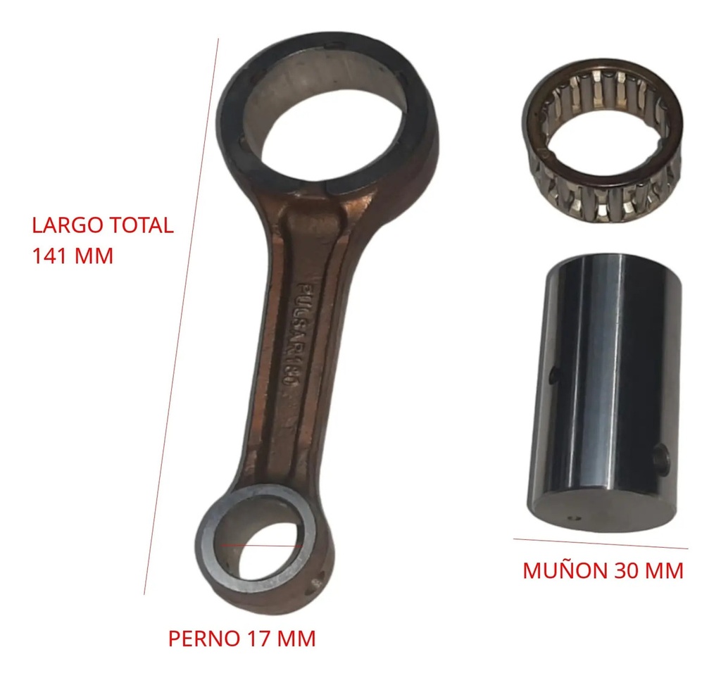 Kit De Biela Bajaj Rouser 180 Calidad Original 
