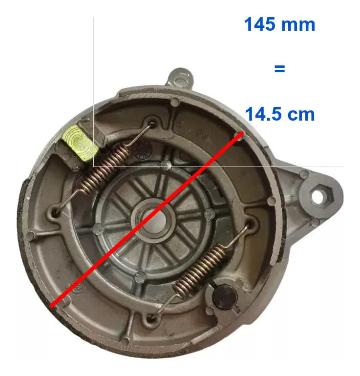 Porta Zapata Plato De Freno Trasero Zanella  Patagonia Griss