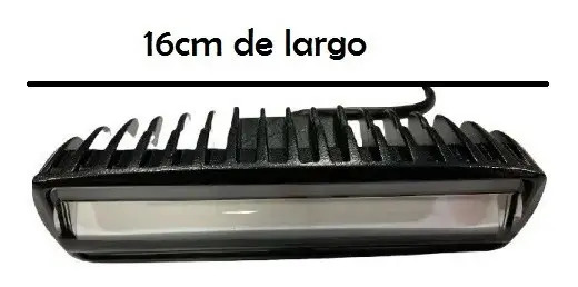 Faro Auxiliar Barra Proyector Con Lupa Led Moto Auto