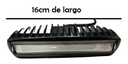 Faro Auxiliar Barra Proyector Con Lupa Led Moto Auto