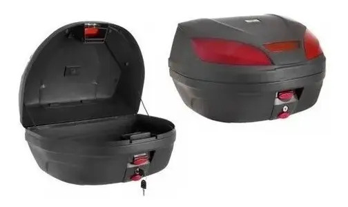 Baul 52 Litros Pro Tork Brasil Porta Objetos Cascos Piloto* Negro
