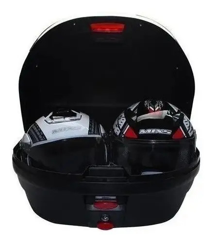 Baul 52 Litros Pro Tork Brasil Porta Objetos Cascos Piloto* Negro