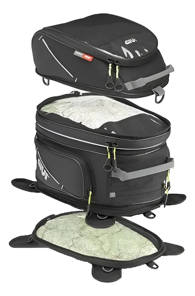 Bolso Tanque Moto Univesal Givi Ea103b 25 + 15 Lts Rpm Negro