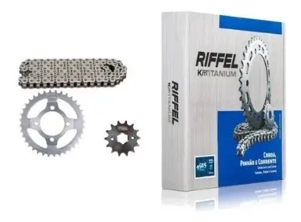Transmision Riffel Yamaha Ybr 125 Ed Piñon 14 Corona 45 Gris