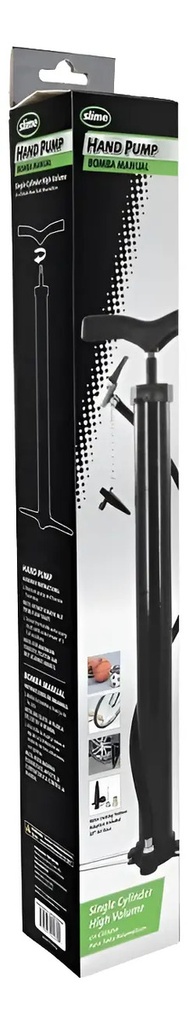 Inflador Manual Negro Bici Moto Auto Rpm Negro