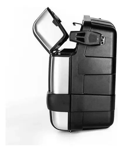 Lateral Baul Turismo Bolso 33 Lts Trekker Monokey Trk33n Rpm Plateado