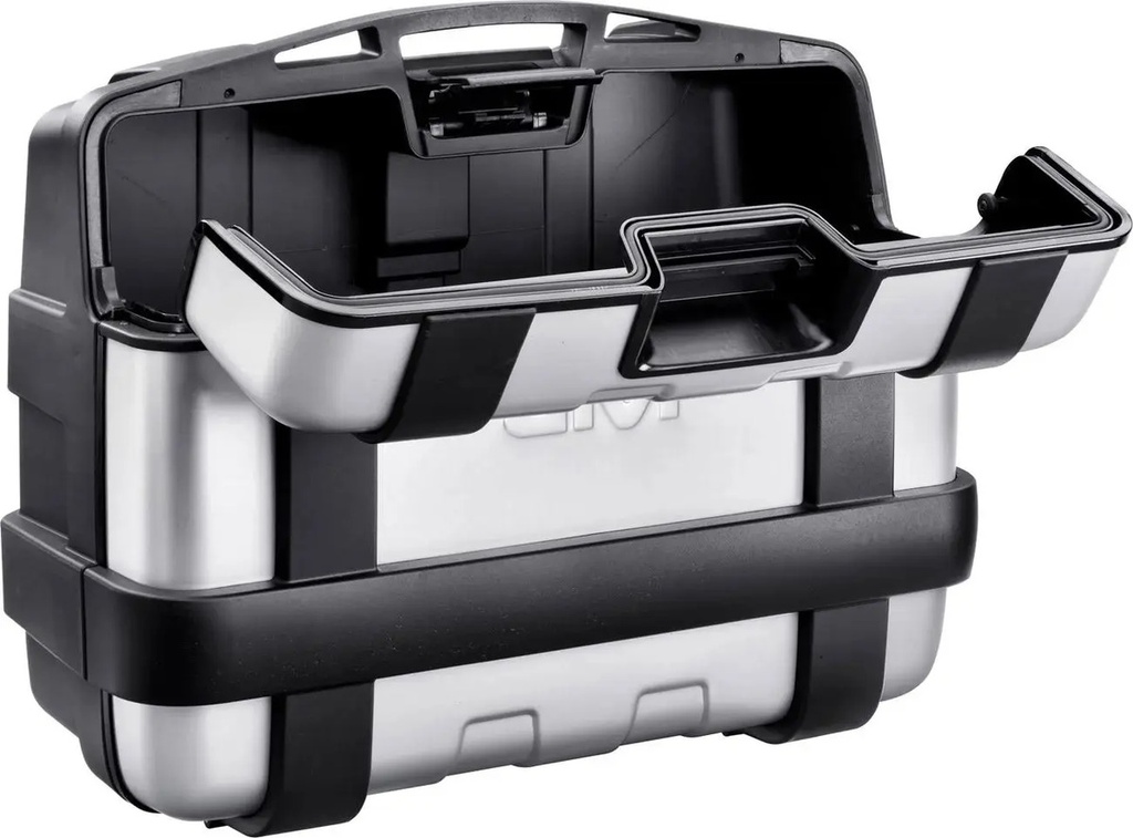 Lateral Baul Turismo Bolso 33 Lts Trekker Monokey Trk33n Rpm Plateado