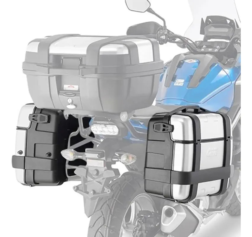 Lateral Baul Turismo Bolso 33 Lts Trekker Monokey Trk33n Rpm Plateado