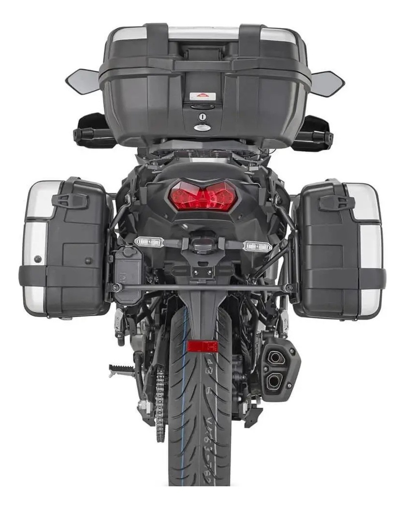 Lateral Baul Turismo Bolso 33 Lts Trekker Monokey Trk33n Rpm Plateado