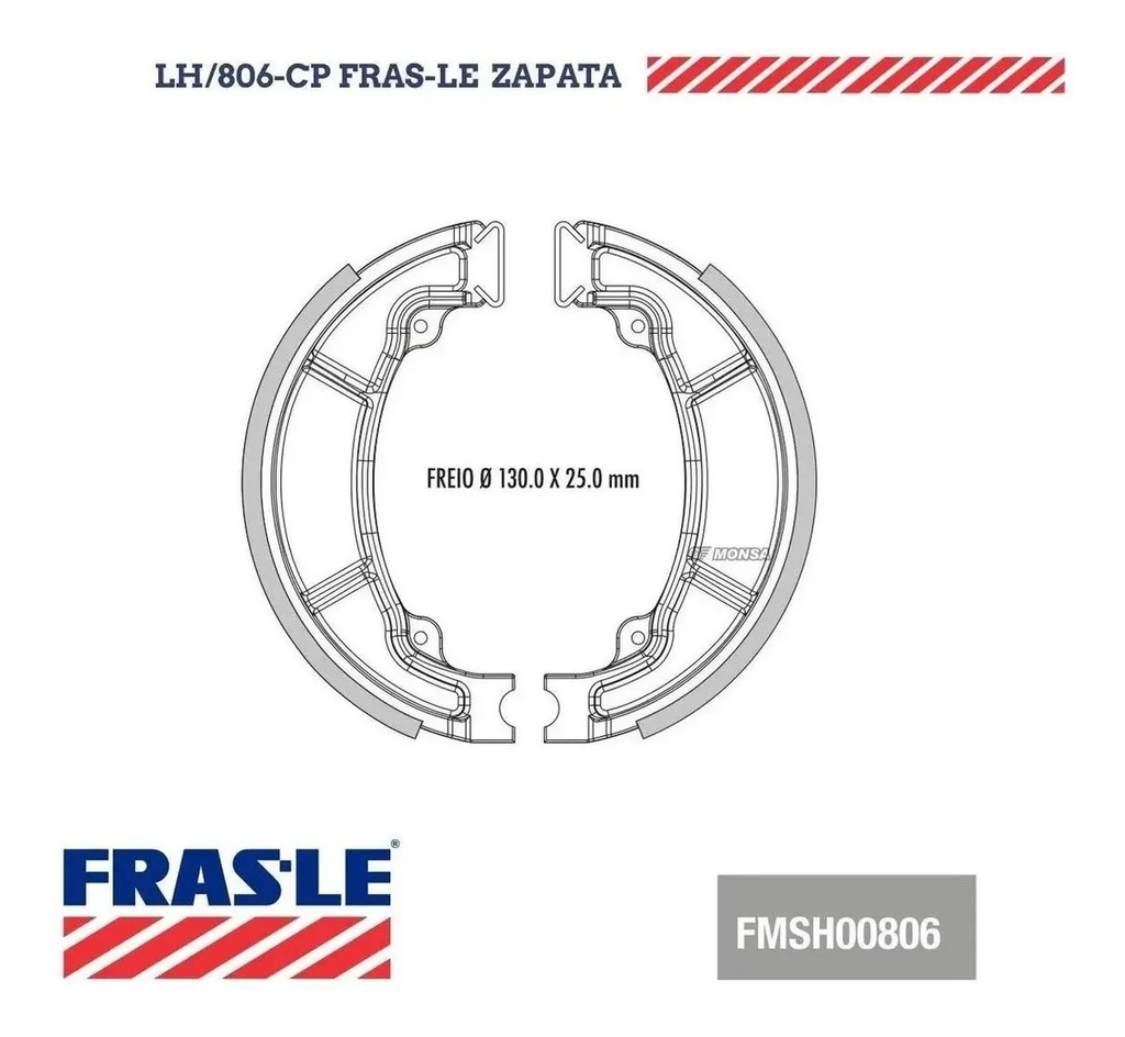 Zapata De Freno Frasle Honda Pcx 150 2016 Glh 150 Cb190 Rpm 