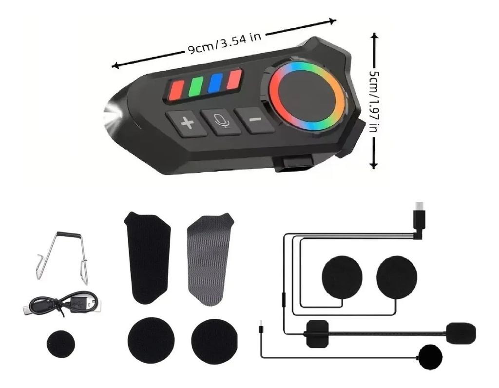 Auricular Casco Moto Manos Libres  Bluetooth Rpm