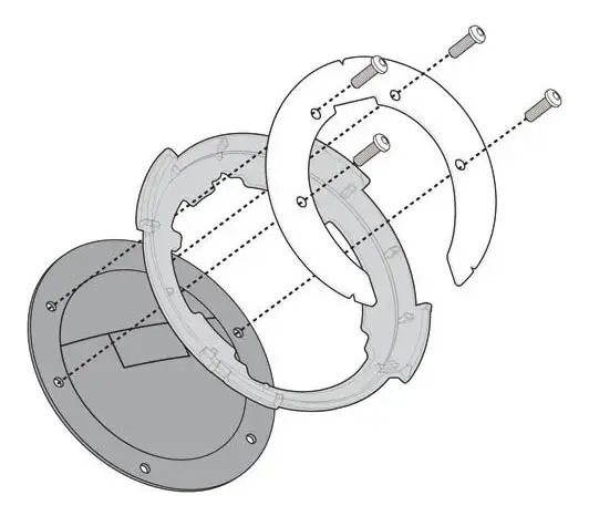 Adaptador Givi Tanklock Bf12 Ktm Duke 200 390 Rpm