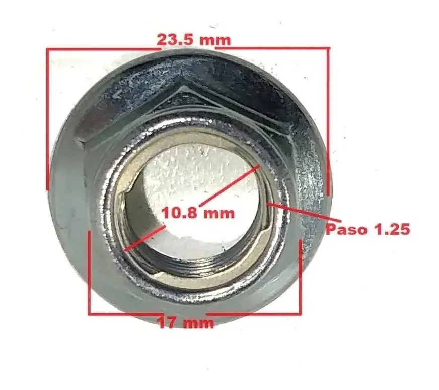 Eje Rueda Delantero Zanella Rx 150 Rpm