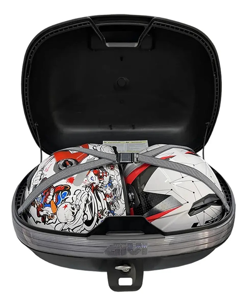 Baul Moto Givi E460nt 46 Litros 2 Cascos Rpm Negro