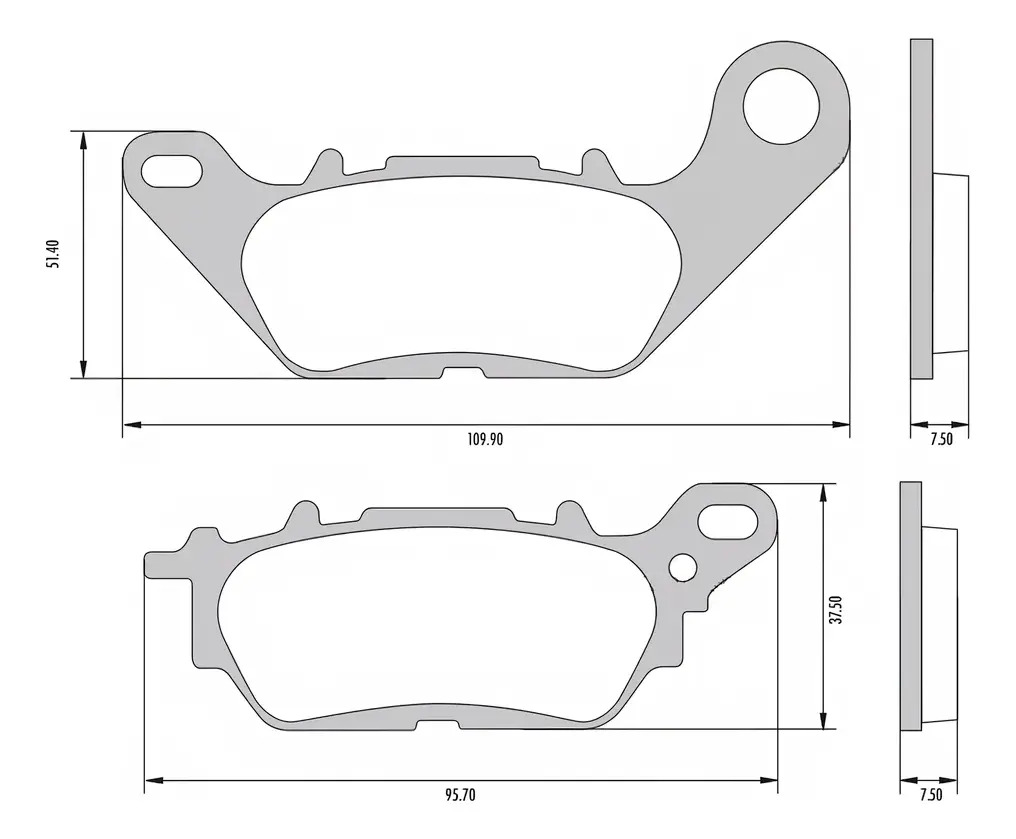 Pastillas De Freno Moto Yamaha Ybr 125 Ed New Crypton Rpm