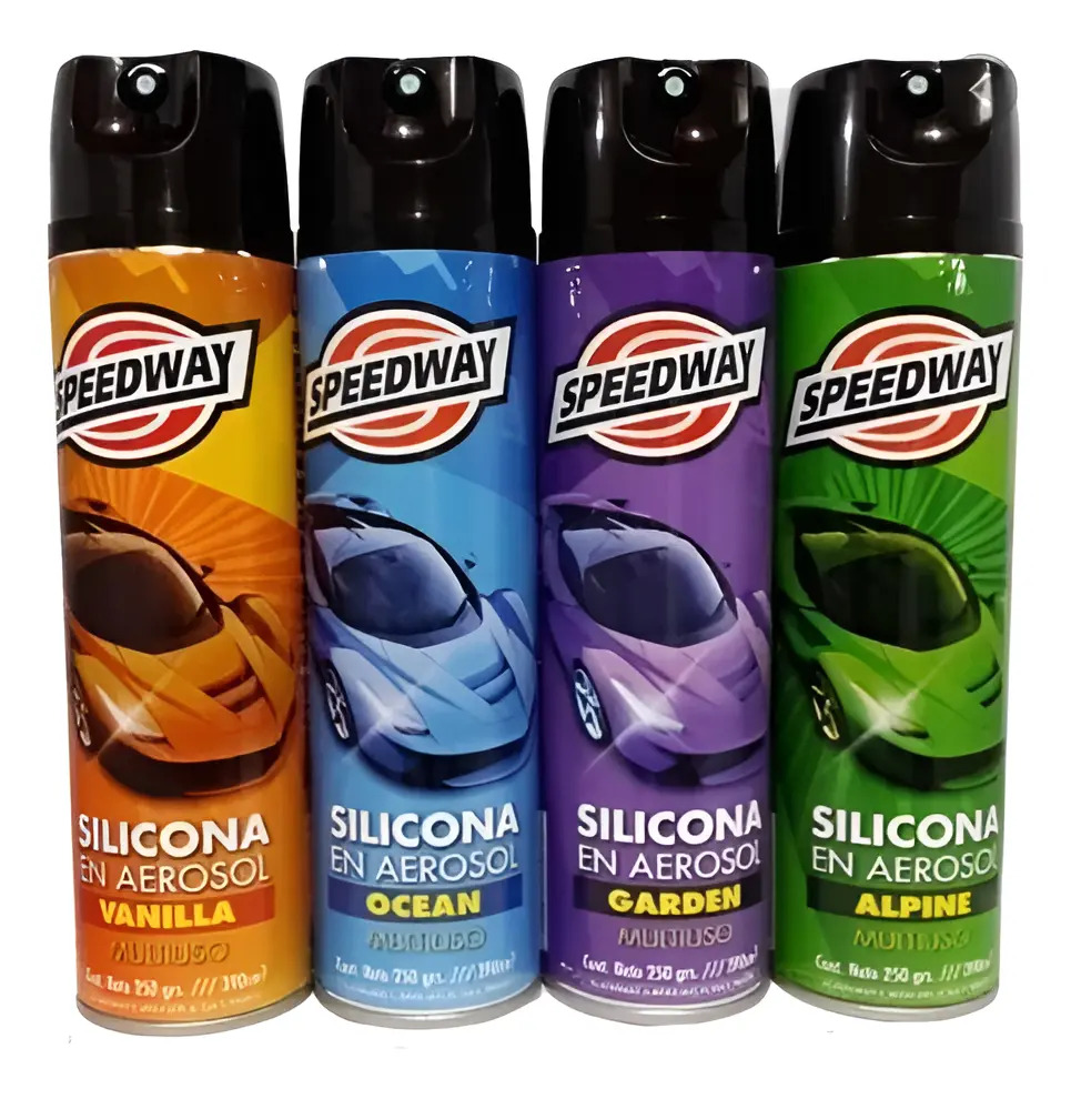 Silicona Renovador Speedway Moto Auto Bici Fragancias 440cc