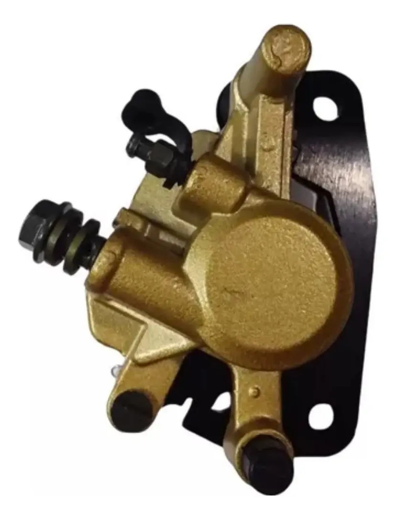 Caliper Freno Delantero Yamaha New Crypton Pastillas Negro 